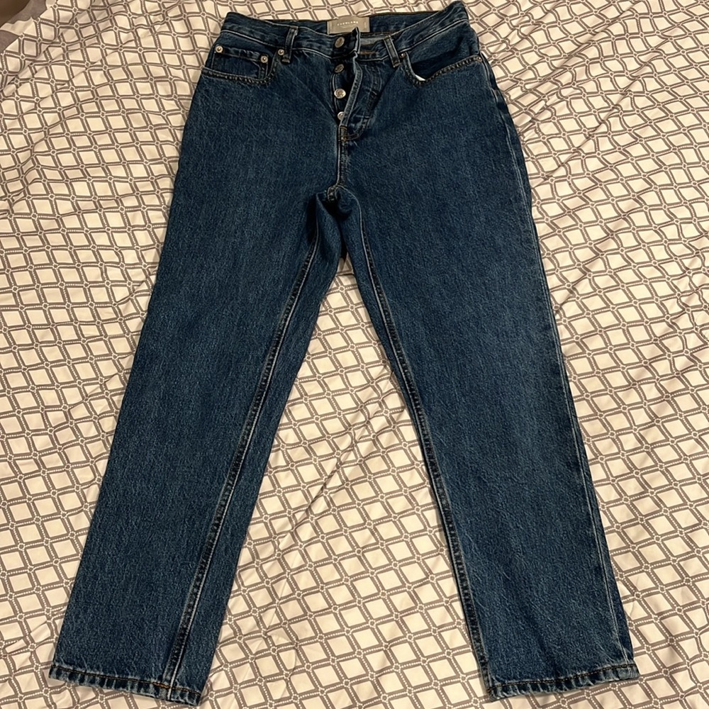 Everlane The 90s Cheeky Jean Ankle in Washed Midnight